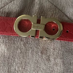 Adjustable Gancini Buckle Belt